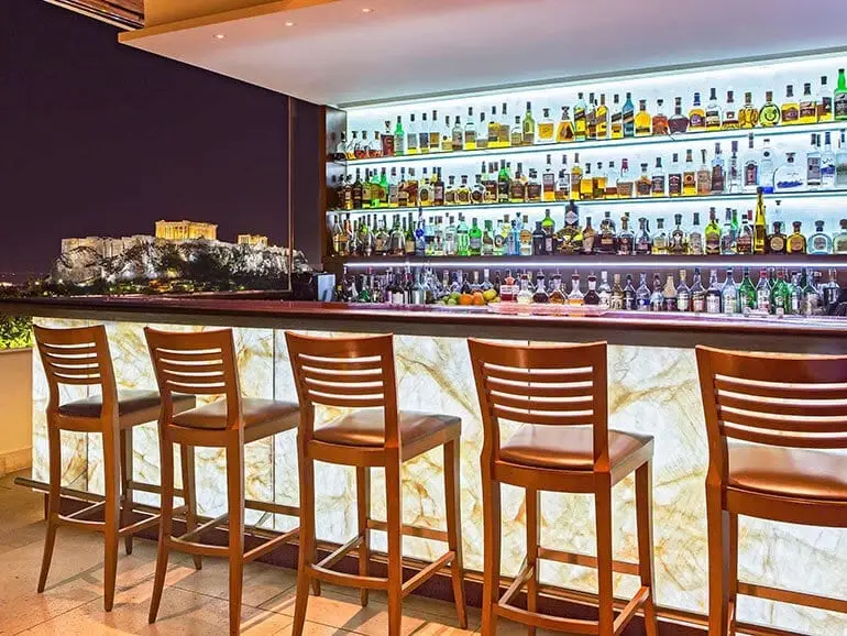 Roof Top Bar Hotel Grande Bretagne Athen