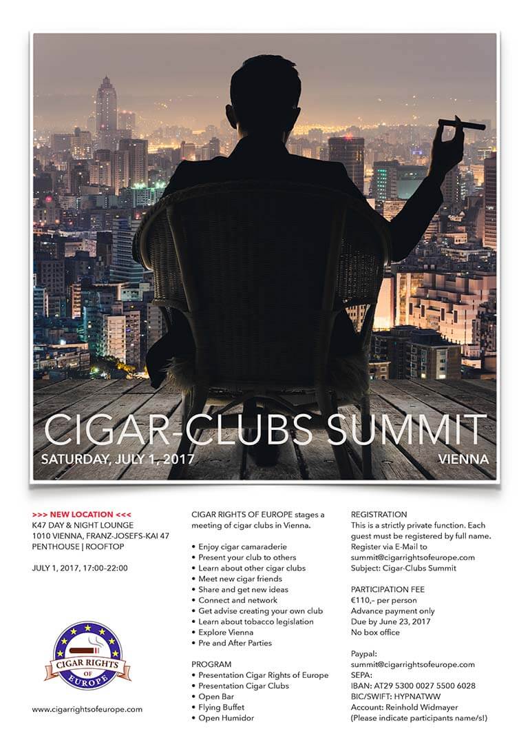 Cigar Clubs Summit Vienna 2017: Program