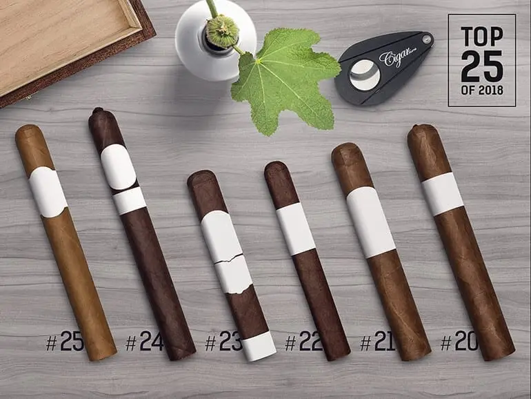 Cigar Journal Top 25 Cigars of 2018