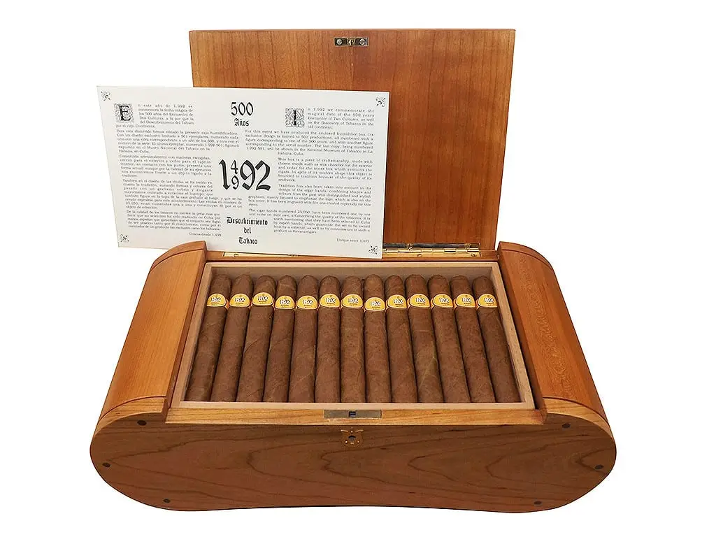 cubatabaco 1492 vintage humidor open certificate