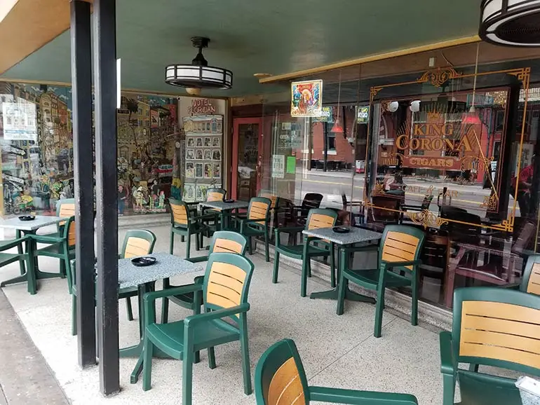 King Corona Cigars Tampa Patio