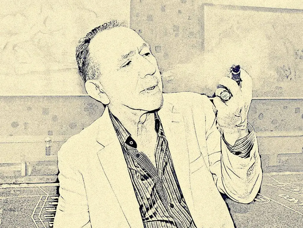roman symonowicz portrait cigar poker